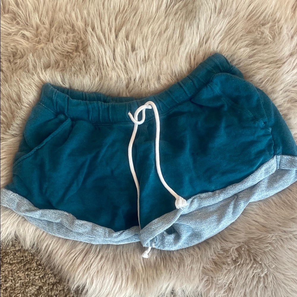 3/$8 Teal and Gray Casual Shorts